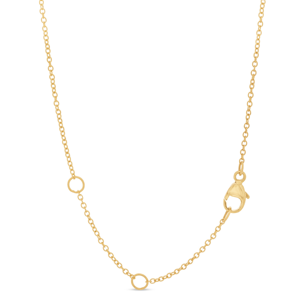 Milgrain Border Diamond Clover Pendant