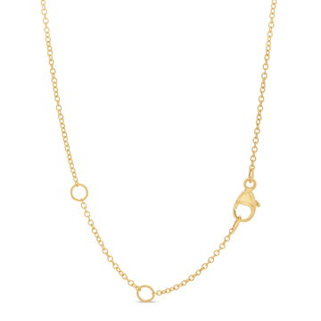 Milgrain Border Diamond Clover Pendant In Yellow Gold 14K