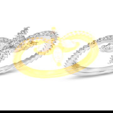 Contour Floral Diamond Ring