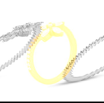 Contour Floral Diamond Ring
