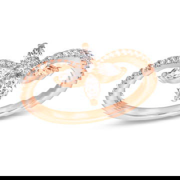 Contour Floral Diamond Ring