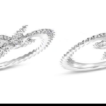 Contour Floral Diamond Ring