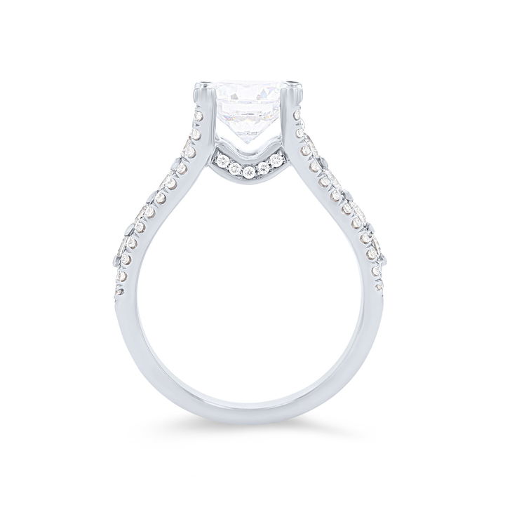 White Gold 18K Michael M. Stella Three Row Engagement Setting
