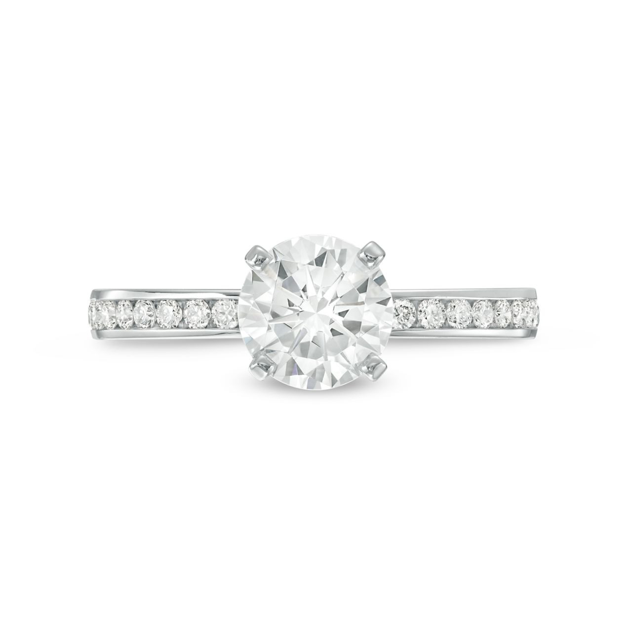 Channel Diamond Engagement Setting by Adorette