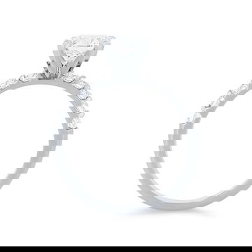 Shared Prong Diamond Engagement Setting by Diamonds Direct Designs 36