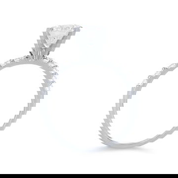 Shared Prong Diamond Engagement Setting by Diamonds Direct Designs 34