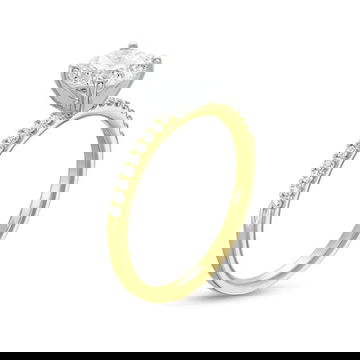 Shared Prong Diamond Engagement Setting by Diamonds Direct Designs 28