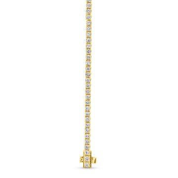 Classic Diamond Tennis Bracelet In Yellow Gold 14K