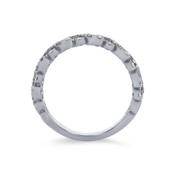 Diamond Vine Ring In White Gold 14K