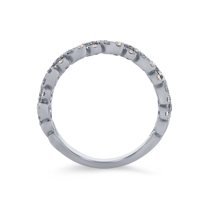 Diamond Vine Ring In White Gold 14K