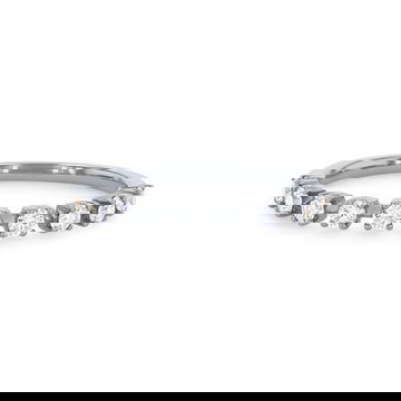 Four Prong Station Diamond Wedding Band