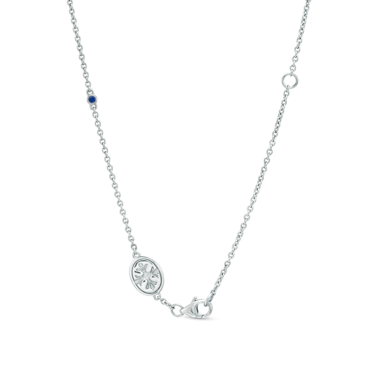 Alternating Ruby and Diamond Station Necklace