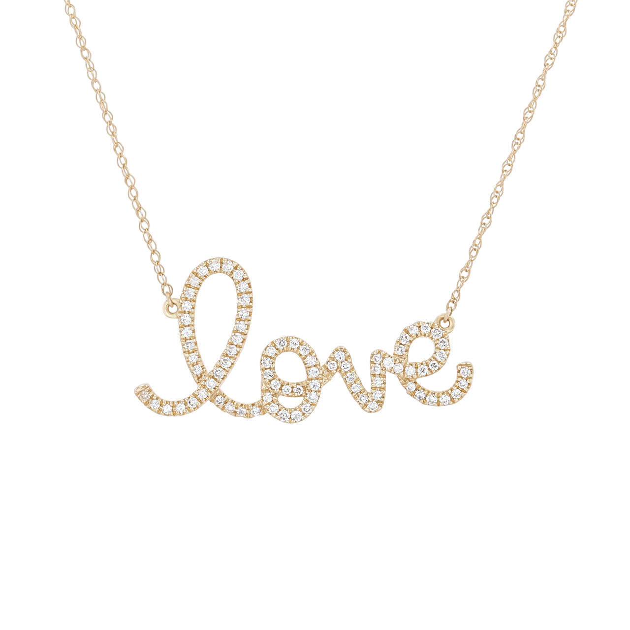 Diamond Love Pendant Necklace