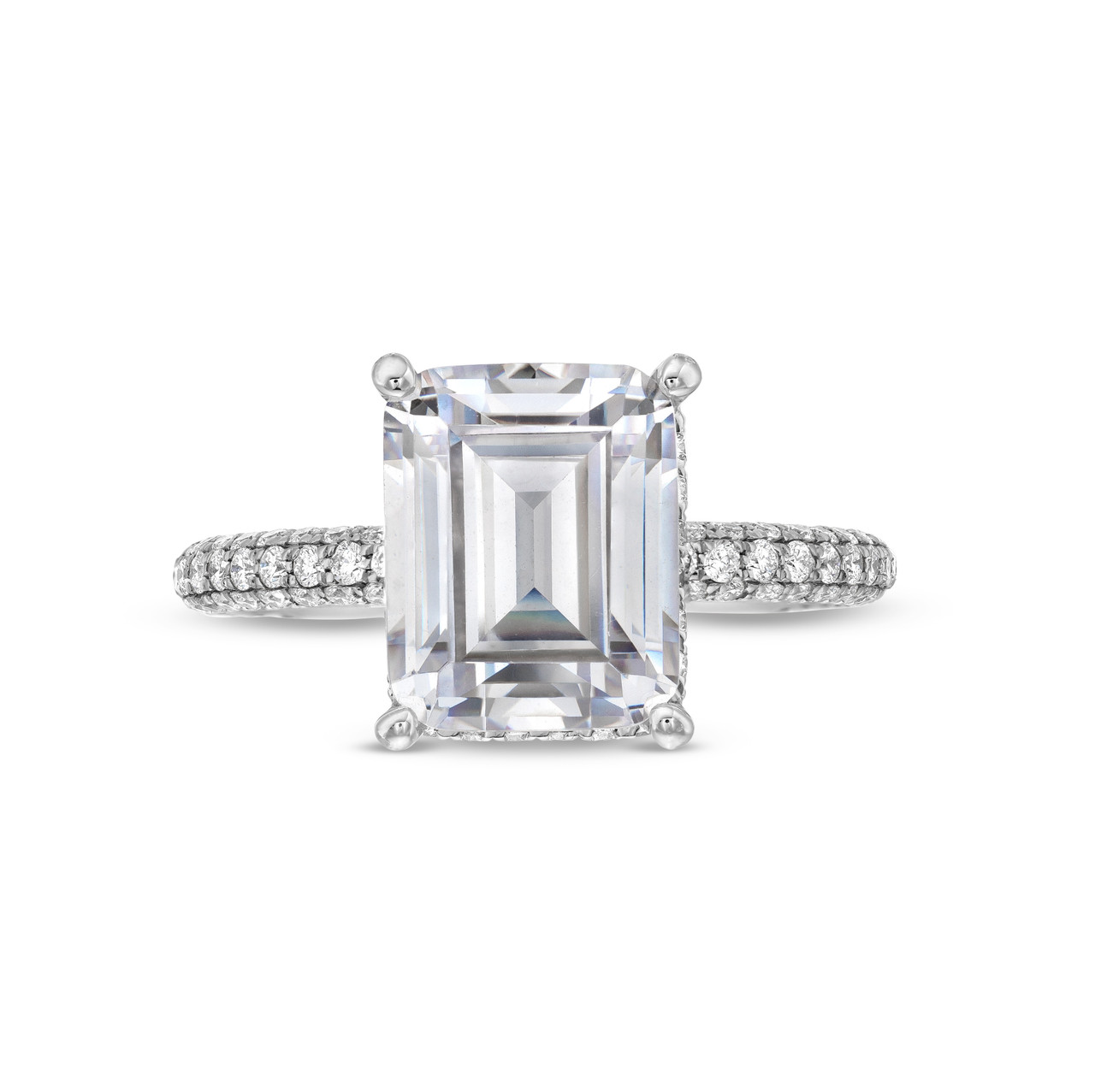 Simon G. Hidden Halo Pave Engagement Setting 0