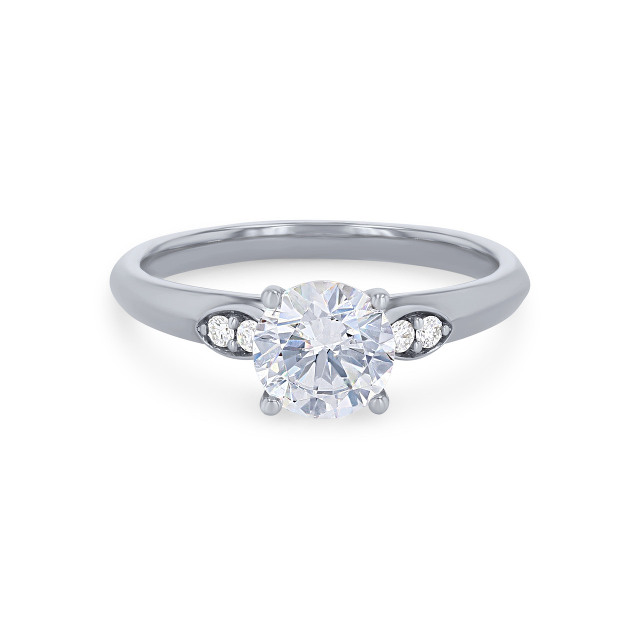 Simon G. Illusion Three Stone Engagement Setting 0