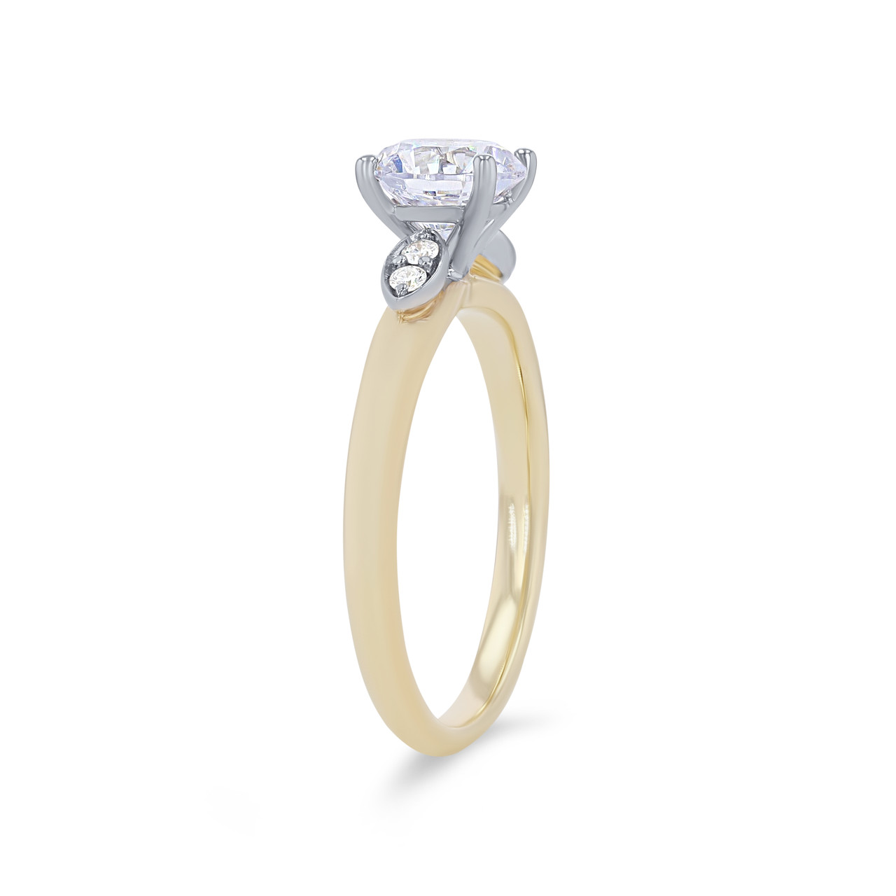 Simon G. Illusion Three Stone Engagement Setting 1