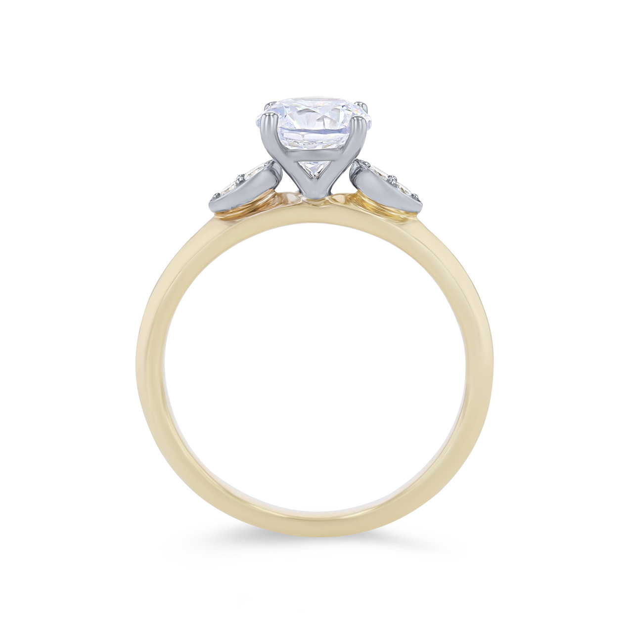 Simon G. Illusion Three Stone Engagement Setting 2