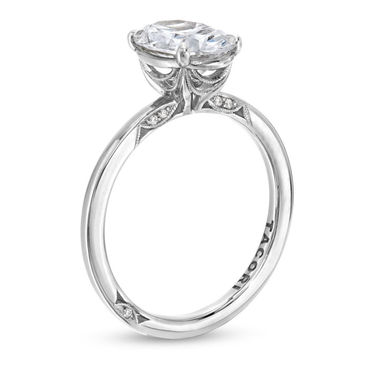 Simply Tacori Solitaire Engagement Setting In Platinum