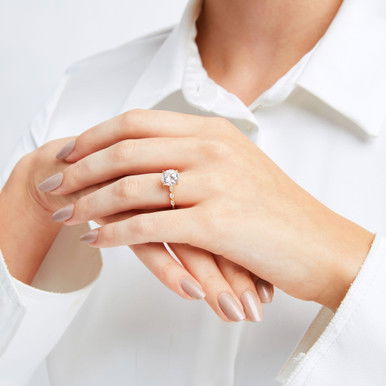 Tacori Sculpted Crescent Pear Shape Diamond Engagement Setting