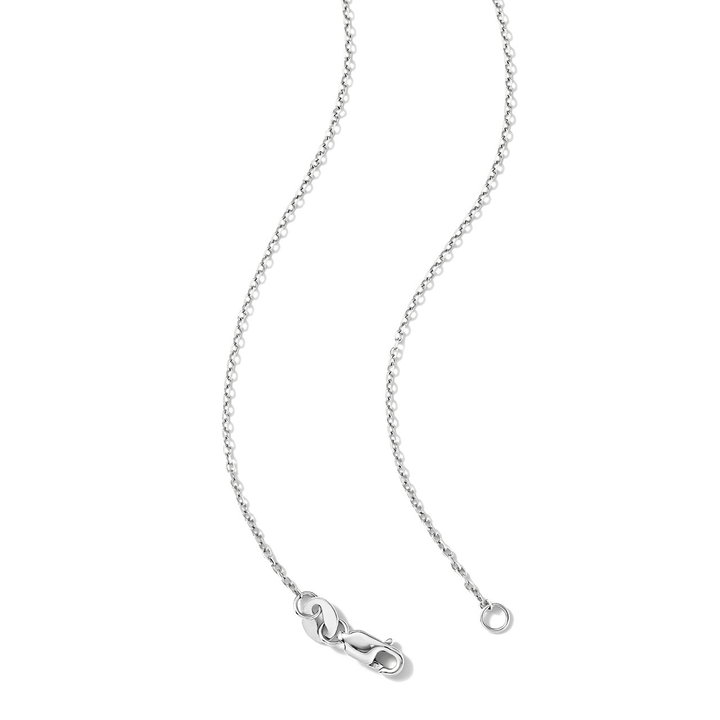 Petite Diamond Cross Necklace In White Gold 14K