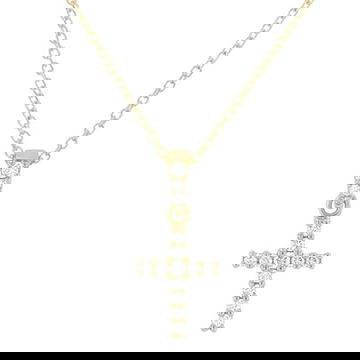 Petite Diamond Cross Necklace
