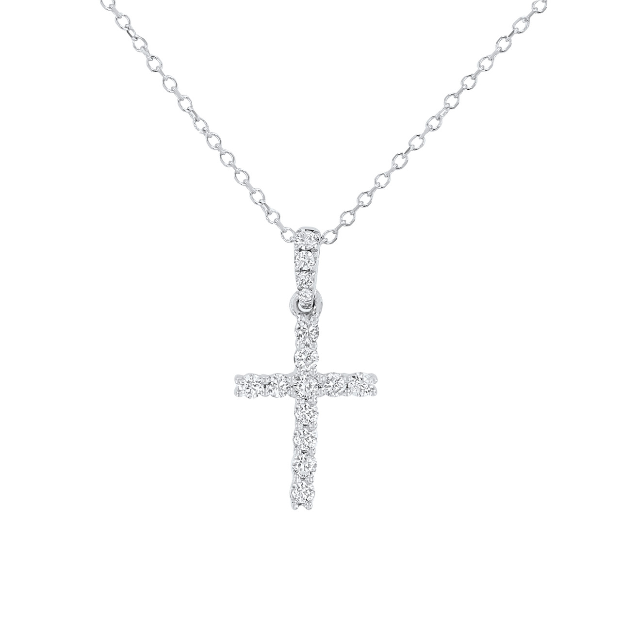 Standard Diamond Cross Necklace 0