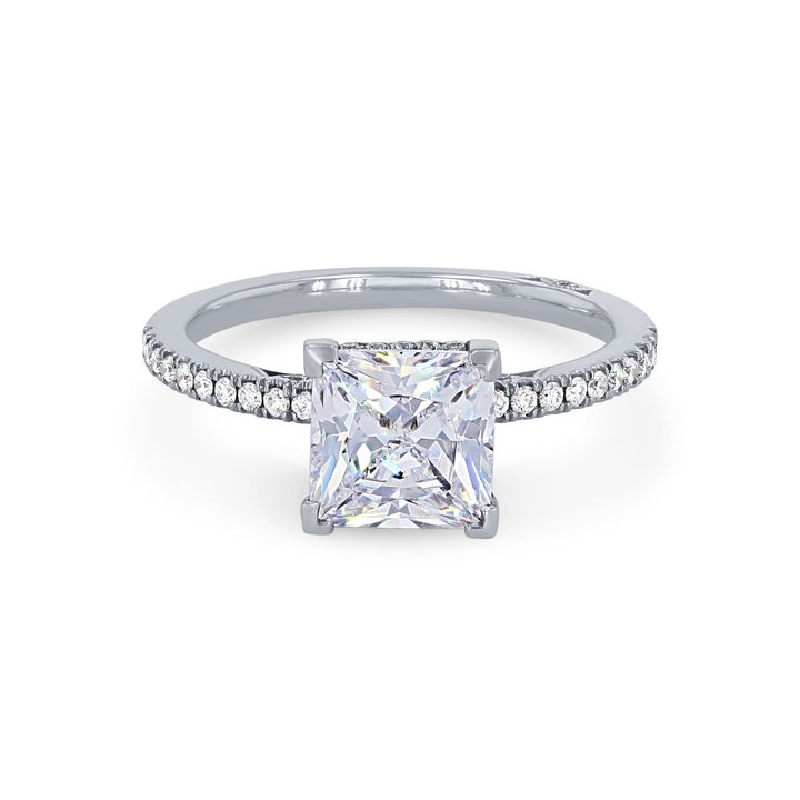 White Gold 18K Simply Tacori Hidden Halo Engagement Setting