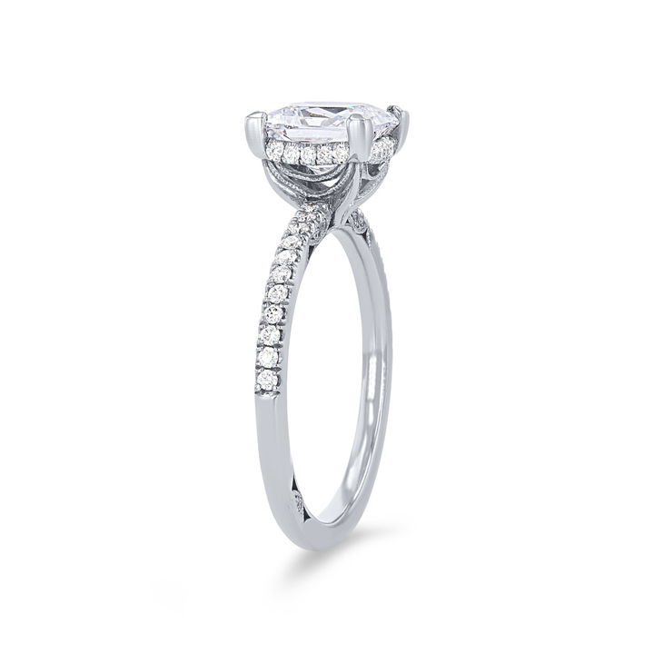 White Gold 18K Simply Tacori Hidden Halo Engagement Setting