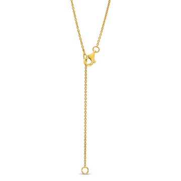 Petite Bezel Diamond Mosaic Pendant In Yellow Gold 14K