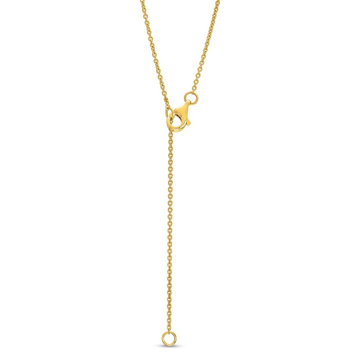 Petite Bezel Diamond Mosaic Pendant In Yellow Gold 14K