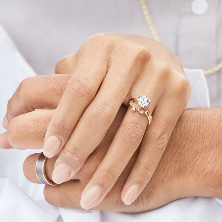 White Gold 18K Simply Tacori Solitaire Hidden Halo Engagement Setting