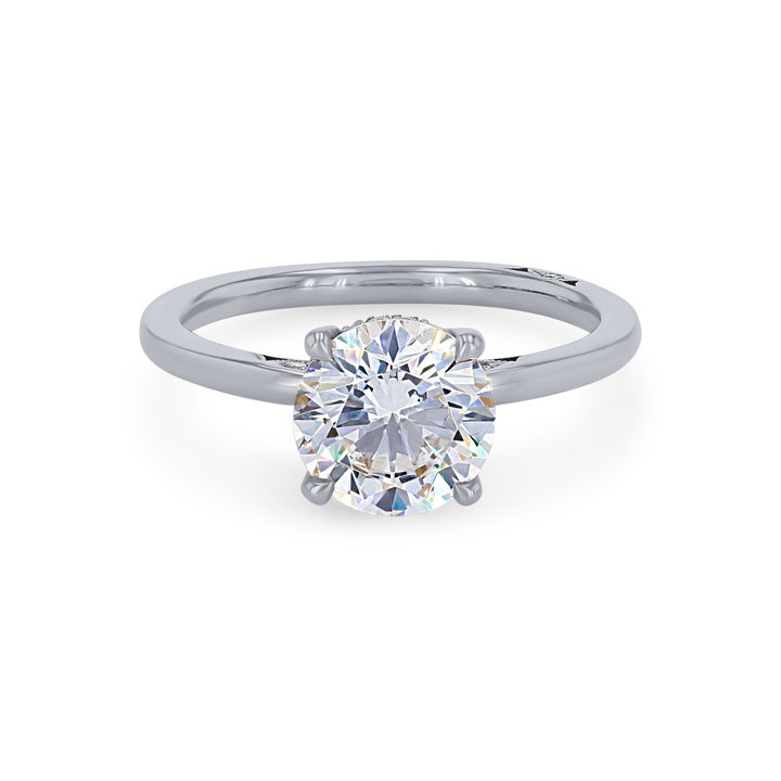 Simply Tacori Solitaire Hidden Halo Engagement Setting In Platinum