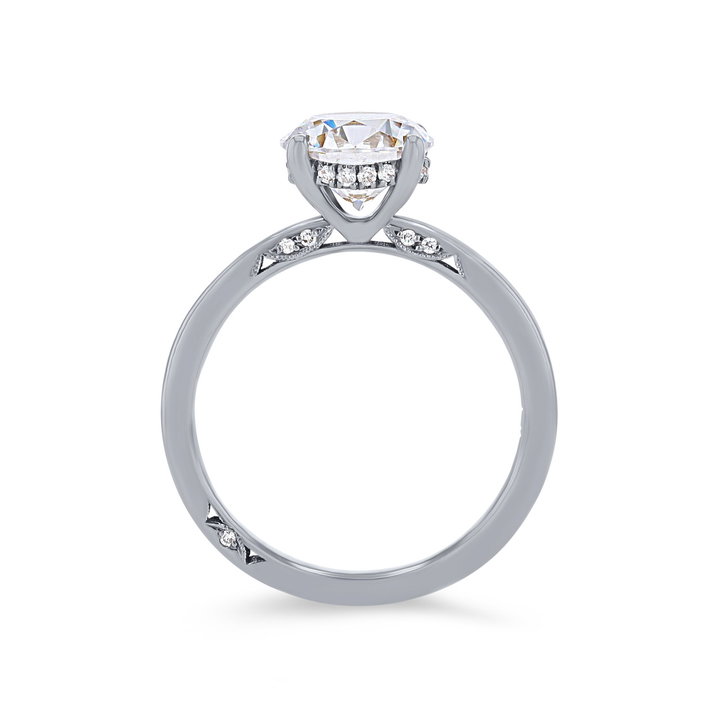 Simply Tacori Solitaire Hidden Halo Engagement Setting In Platinum