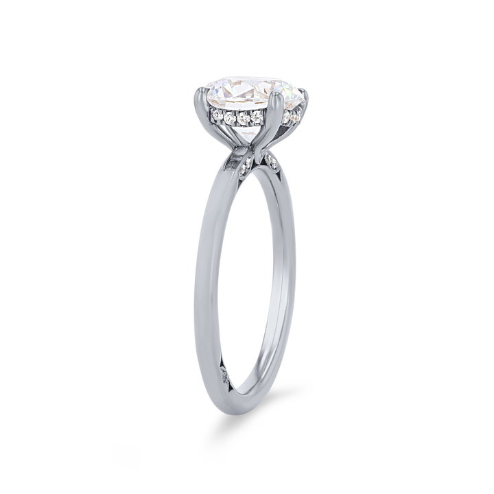 Simply Tacori Solitaire Hidden Halo Engagement Setting In Platinum