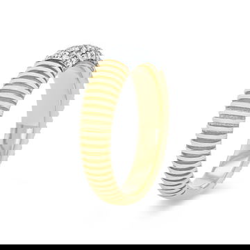 Simon G. Diamond Dome Textured Ring