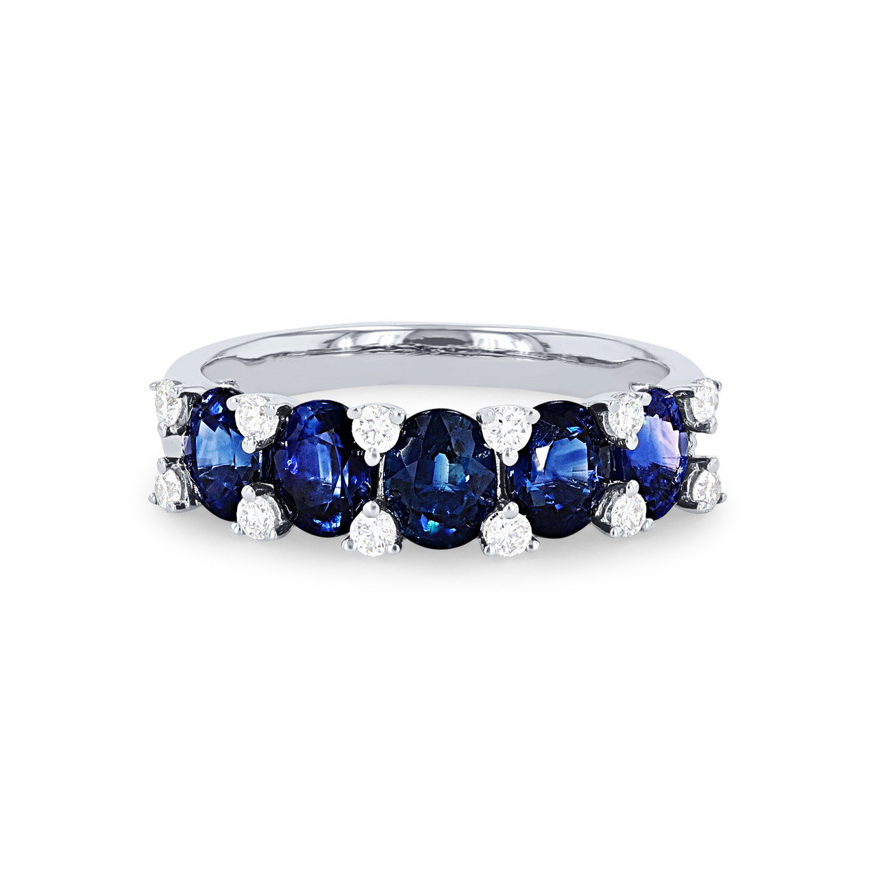 Uneek Oval Sapphire and Diamond Ring 0