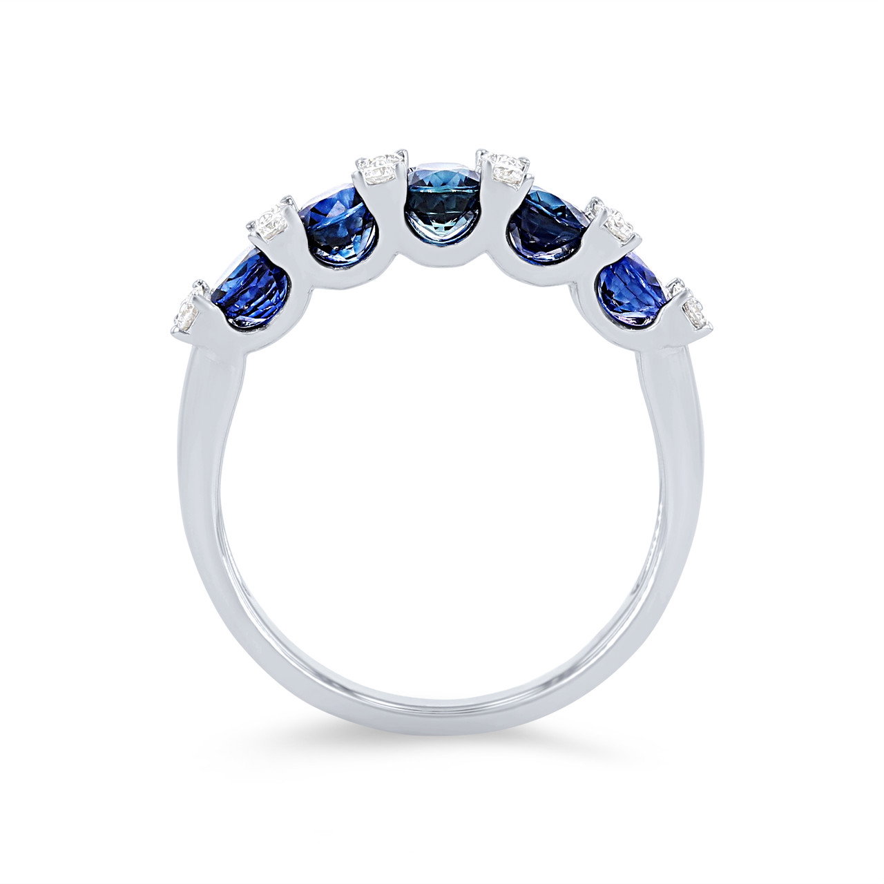 Uneek Oval Sapphire and Diamond Ring 2