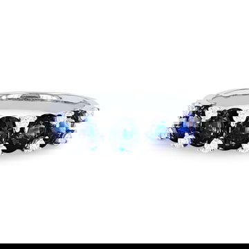 Uneek Oval Sapphire and Diamond Ring