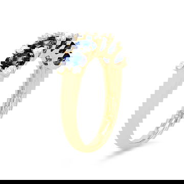 Uneek Oval Sapphire and Diamond Ring