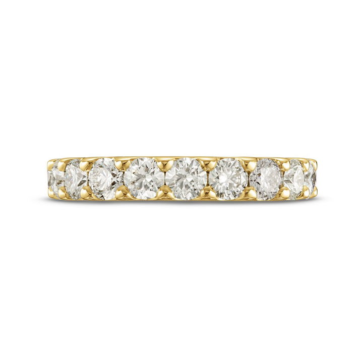 Yellow Gold 14K Essential Diamond Halfway Wedding Band (1.50TW)