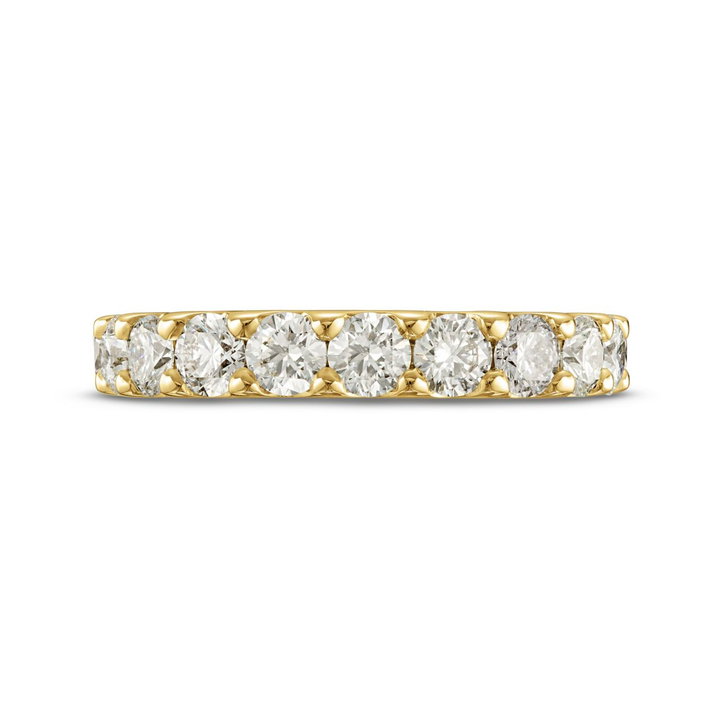 Essential Diamond Halfway Wedding Band (1.50TW) In Yellow Gold 14K