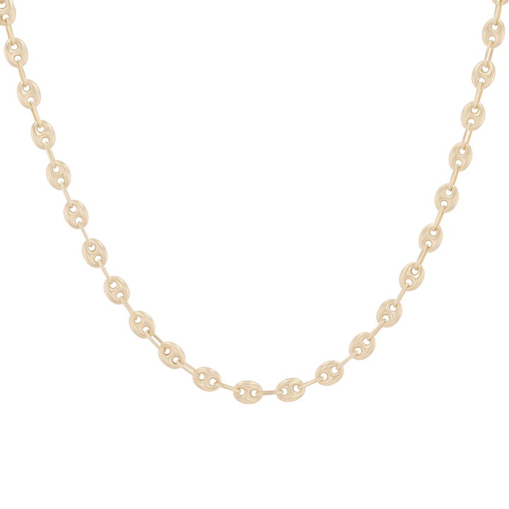 Anchor Link 16 Inch Chain In Solid 14K White Gold