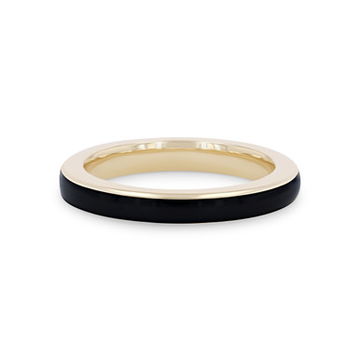 Michael M. Chroma Black Enamel Ring