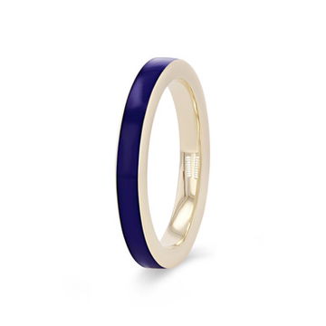 Michael M. Chroma Blue Enamel Ring