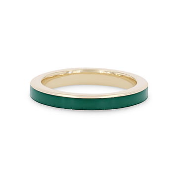Michael M. Chroma Green Enamel Ring
