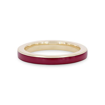 Michael M. Chroma Magenta Enamel Ring