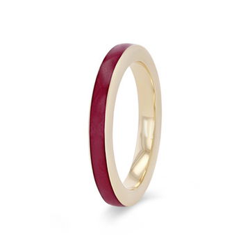 Michael M. Chroma Magenta Enamel Ring