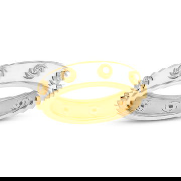 Michael M. Chroma White Enamel Bezel Ring