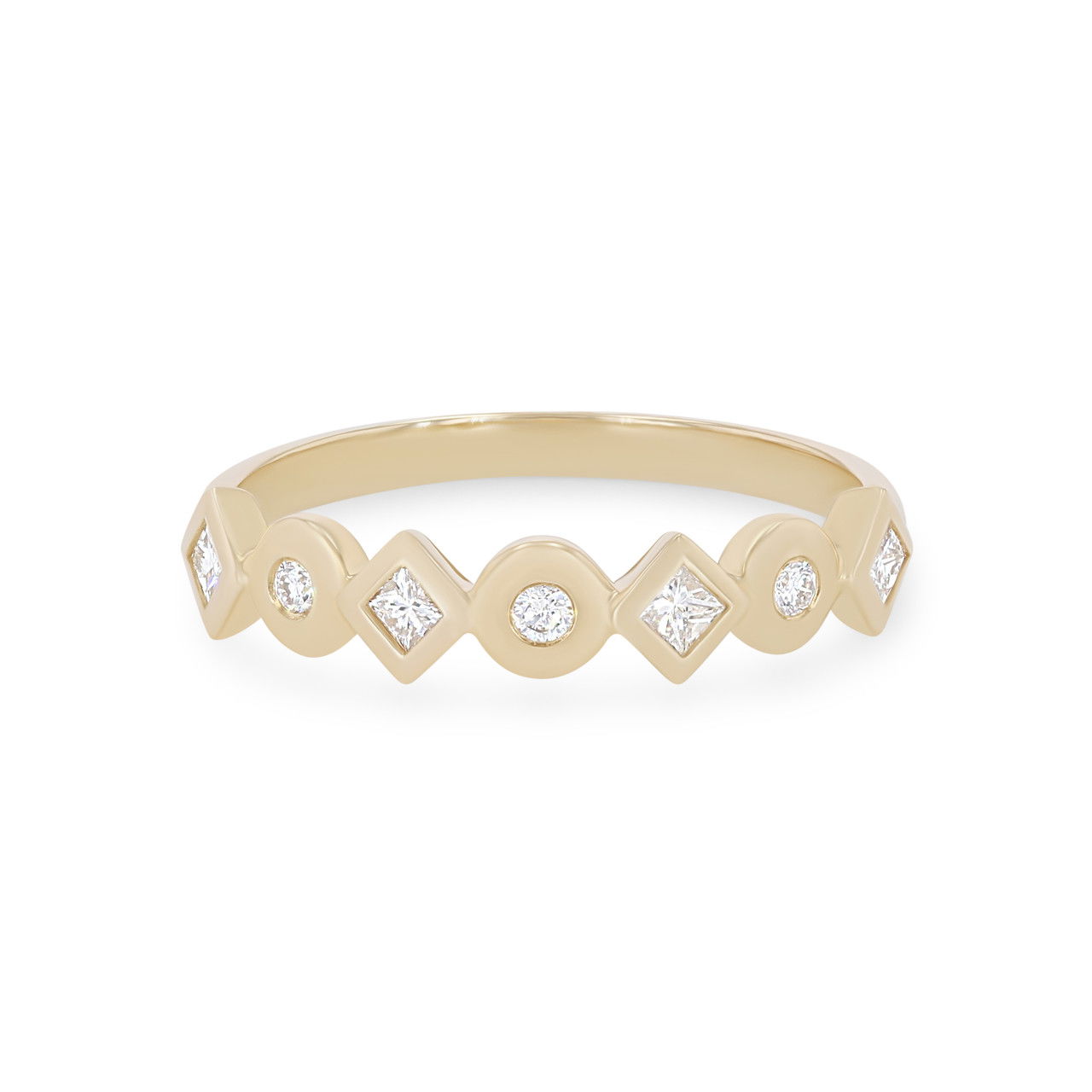 Michael M. Mixed Shape Bezel Ring