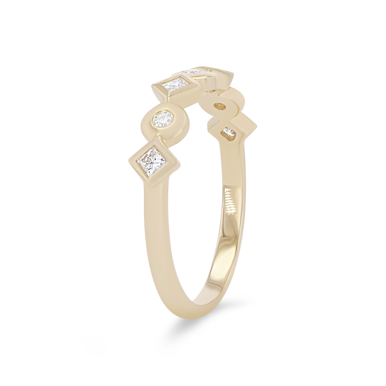 Michael M. Mixed Shape Bezel Ring